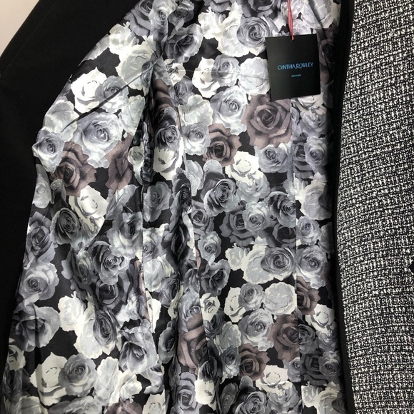 CYNTHIA Rowley Open closure tweed coat - Picture 3 of 11